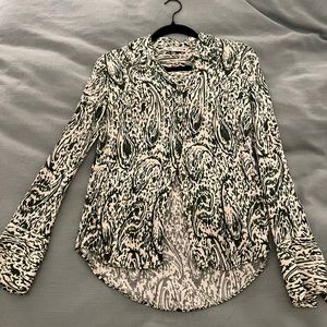 Zara silk button down